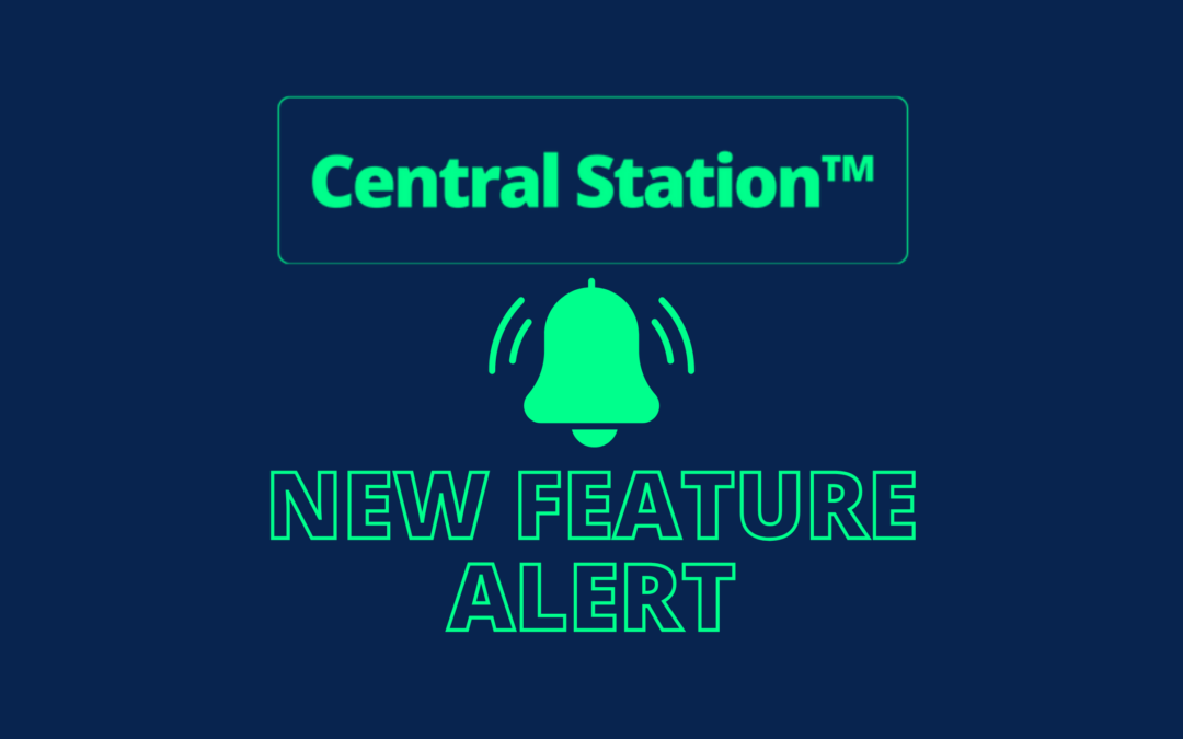 CentralStation™ new feature alert with bell graphic